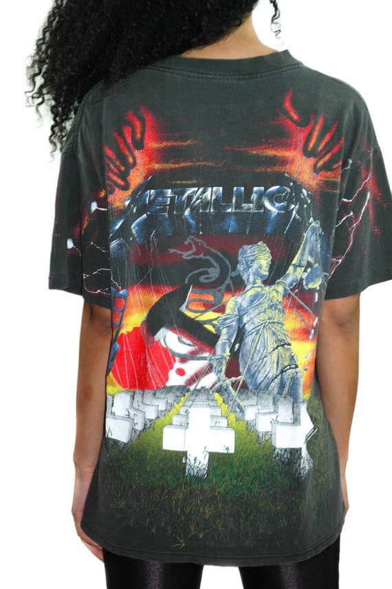 Vintage METALLICA Shirt All Over Print Metallica … - image 3