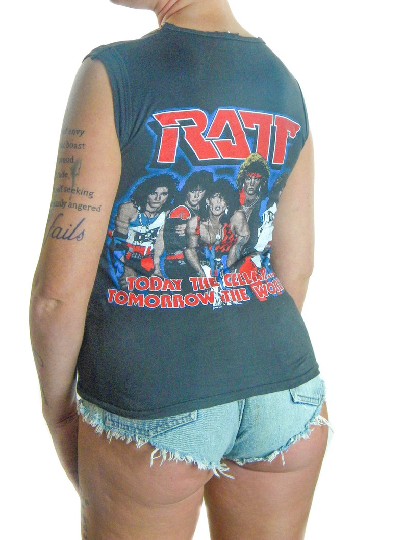 Vintage Ratt Shirt 80s tee 80s shirt Band Tee Iron Maiden | Etsy