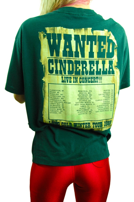 Vintage Cinderella Shirt 80s Band Tee Concert shi… - image 3
