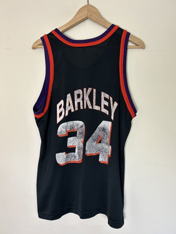 NBA game shirt PHOENIX SUNS 34 Barkley バスケットボール　ユニフォーム　ゲームシャツ USA製 アメリカ製 Champion チャンピオン Vintage 90's Charles Barkley Phoenix Suns #34 NBA Jersey
