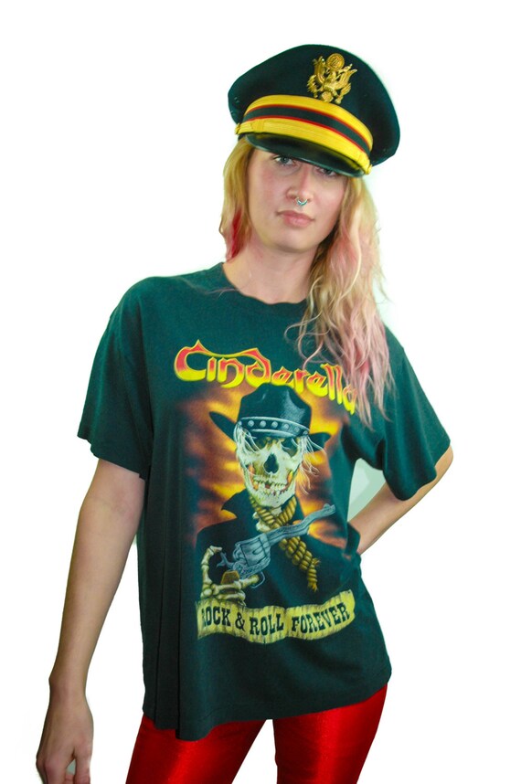 Vintage Cinderella Shirt 80s Band Tee Concert shi… - image 5