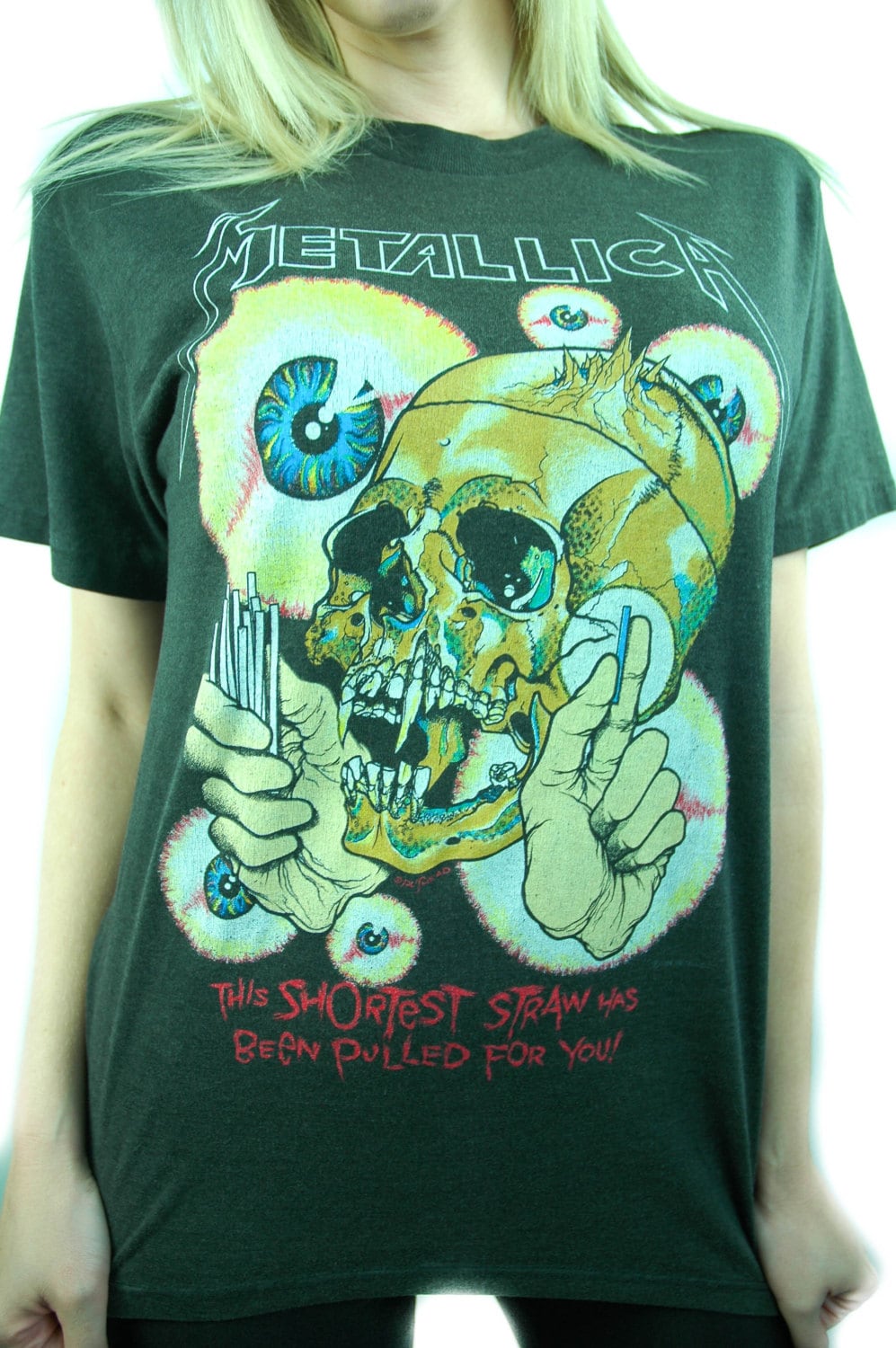 Buy Vintage Metallica T Shirt 1988 Metallica Shortest Straw Online