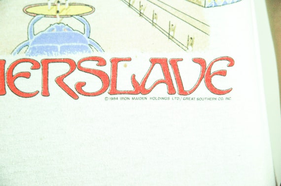 Vintage Iron Maiden shirt 1985 World Slavery Tour… - image 3