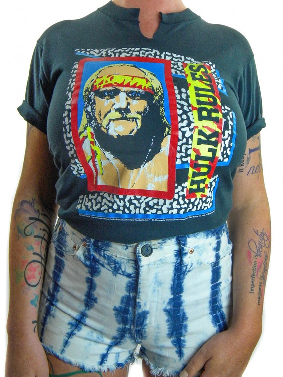 Vintage Hulk Hogan Shirt 80s WWF Pro Wrestling The