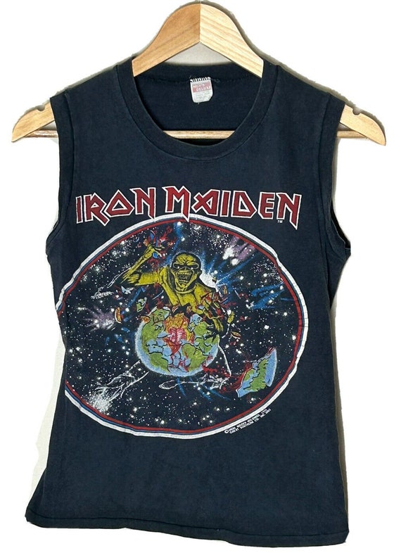 Vintage Iron Maiden Shirt 1983 The Beast On The Ru