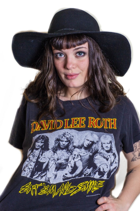 Vintage David Lee Roth Tee 80s Van Halen 80s Tee 80s Shirt