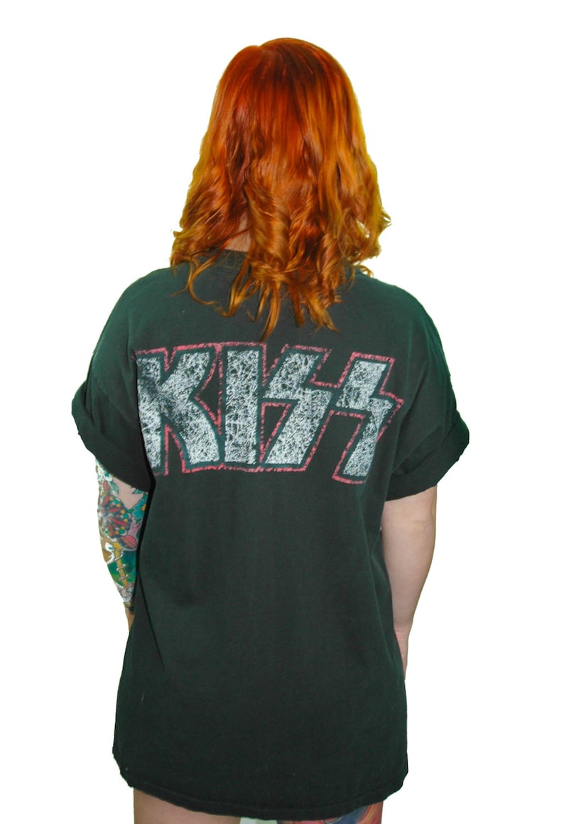 Vintage Kiss Shirt : Vintage Kiss Shirt Band Tee Concert Shirt 1990s Unholy Heavy
