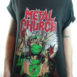 Vintage Metal Church Shirt 80s Tee Heavy Metal 80s Shirt Metal Punk Rock Rocker Tee Vintage Tee Vintage Shirt Concert Shirt Band tee Rare