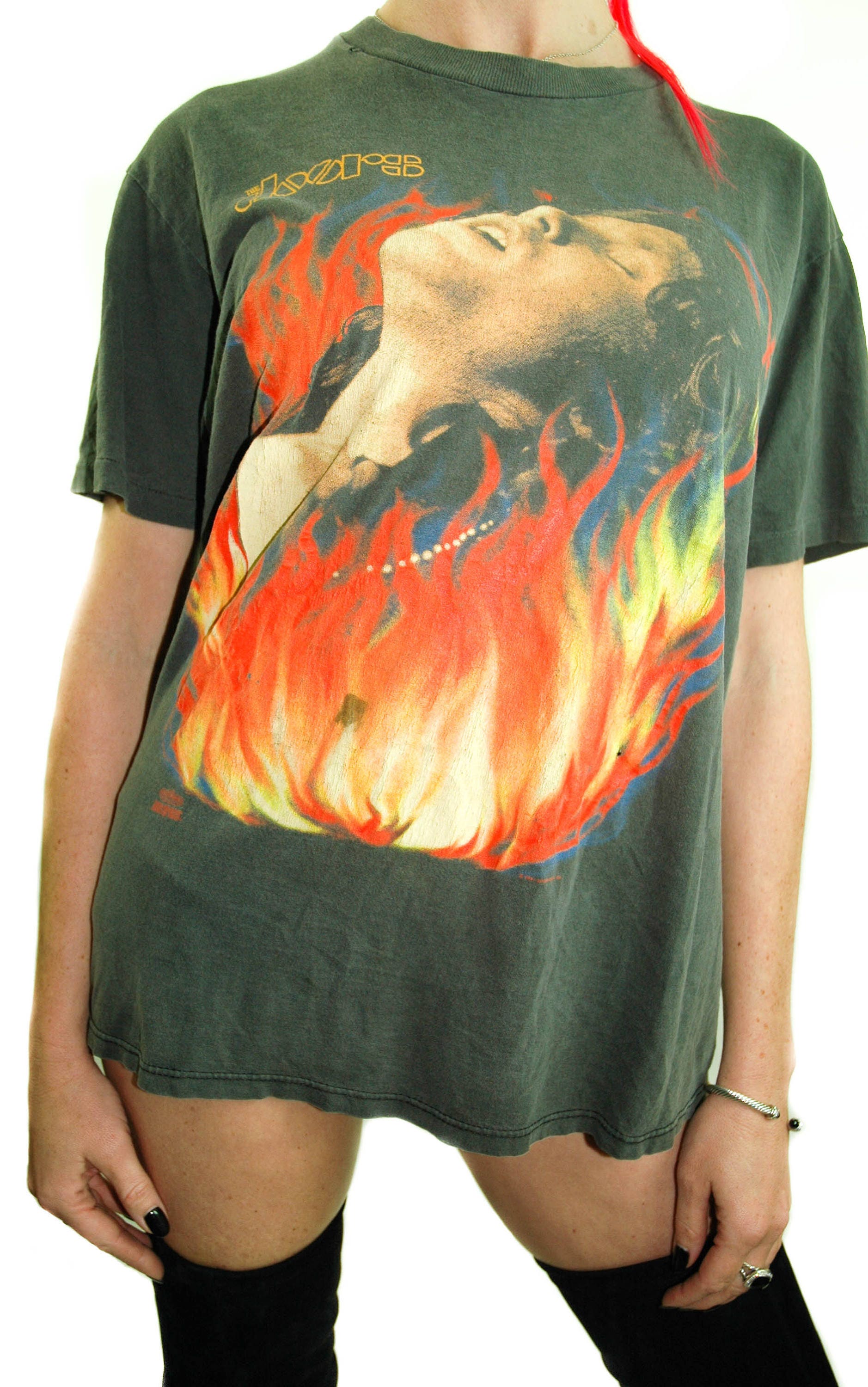 Vintage THE DOORS Shirt Try to Set the Night on Fire Jim - Etsy