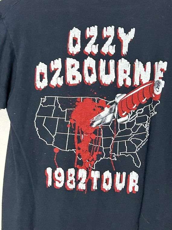 ヴィンテージ オジー オズボーン シャツ 1982 コンサート シャツ