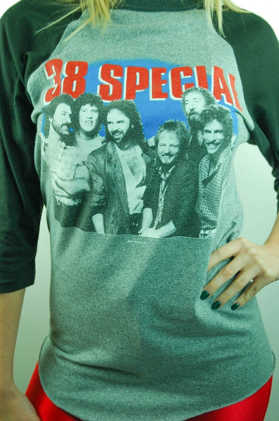 Vintage 38 Special Shirt 80s Tee 3/4 
