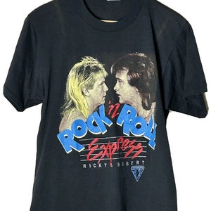 T-shirt Vintage 60 Cycle Hum Rock And Roll - Taille L Homme, Années 80, Occasion Très Bon état