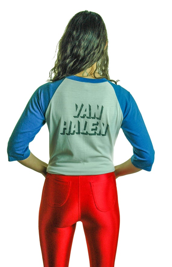 Vintage Van Halen Shirt 1980 Invasion 3/4 Sleeve … - image 4