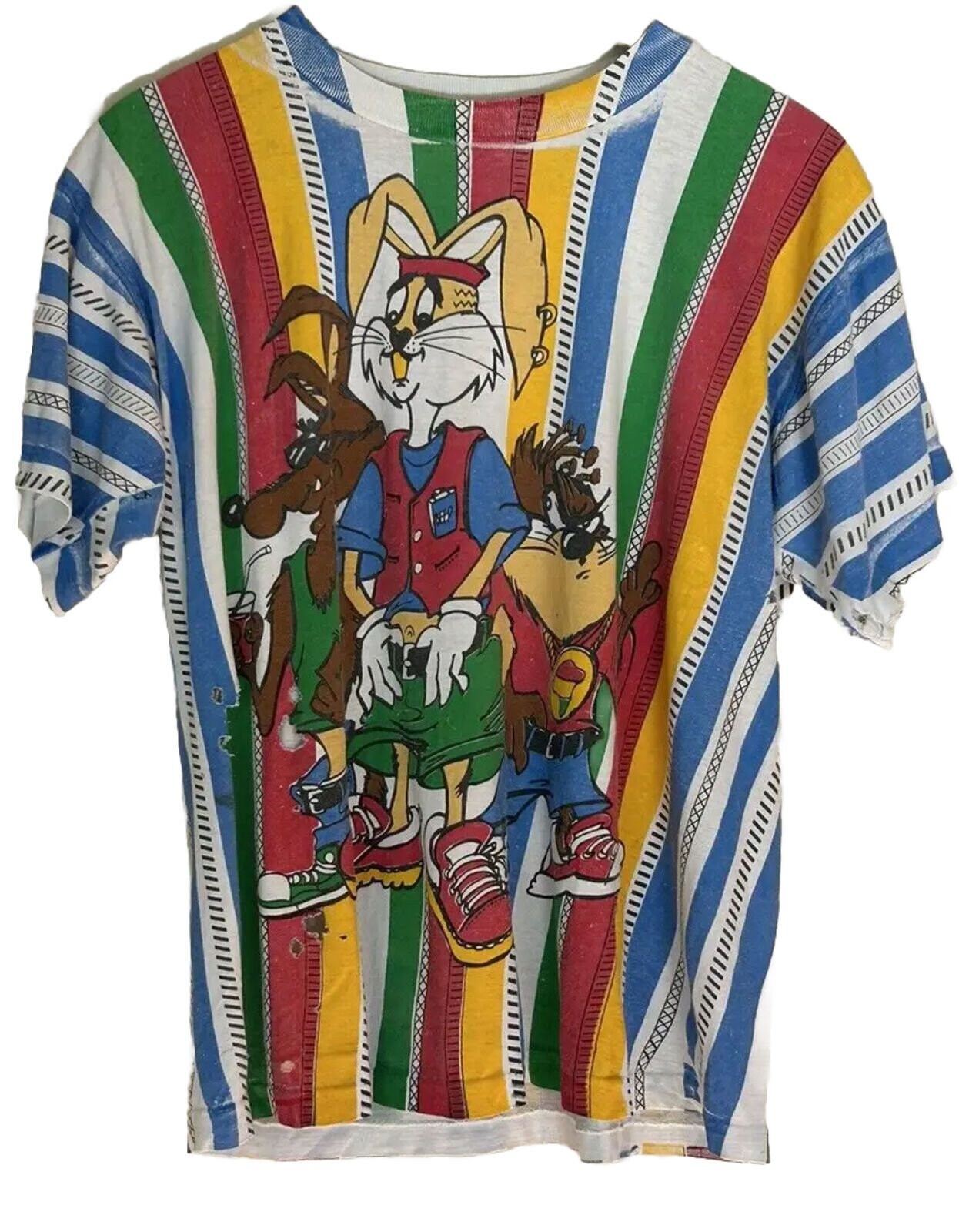 Vintage Looney Tunes Shirt 90s Kriss Kross Rap Tee Hip Hop Street