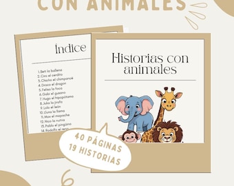 Spaans boek dierenverhalen: tweetalig leren voor kinderen (pdf-download)