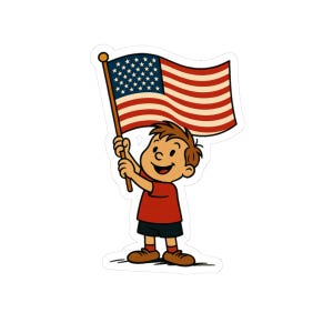 Flag Boy Sticker