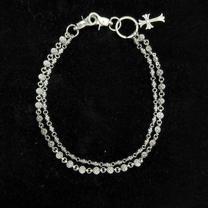 Gothic Cross Chain, Punk Biker Jewelry, Vintage Streetwear double layer Chain, Luxury Rockstar Body Accessory c1