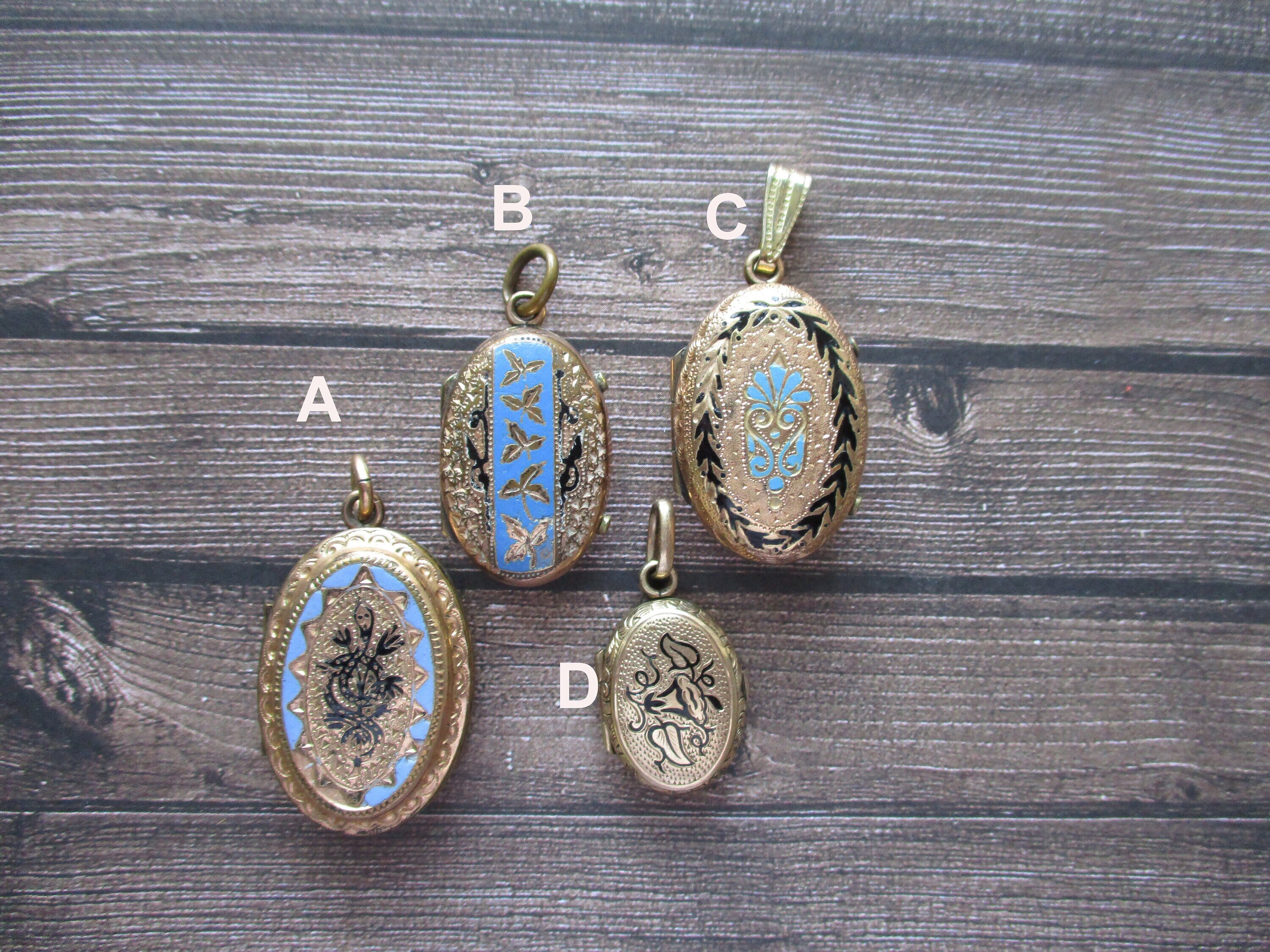 Blue on sale enamel locket