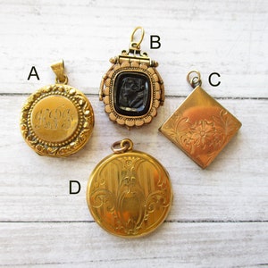Vintage Antique Gold Filled Locket Pendant
