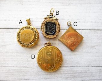 Vintage Antique Gold Filled Locket Pendant