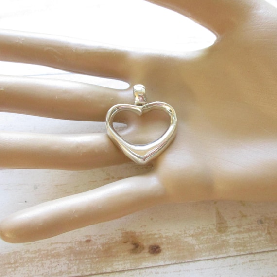 Vintage TAXCO Sterling Heart Pendant