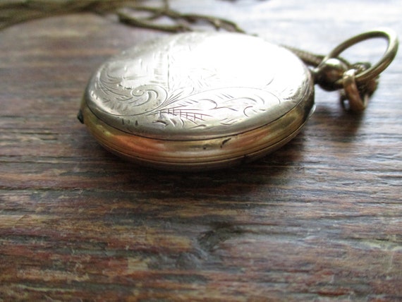 Large Antique Gold Filled Locket Pocket Watch Sty… - image 8