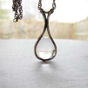 Antique Crystal Pools of Light Pendant Sterling