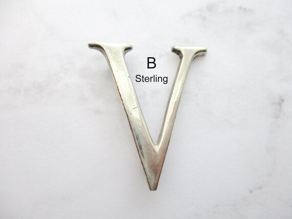 Vintage Sterling WWII Victory Pin V for Victory P… - image 6