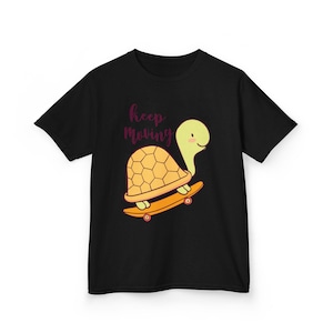 Keep Moving Kids Tee, Fun Youth T-Shirt, Cool Skateboarding Shirt, Gift for Boys and Girls, Children&#39;s Casual Wear