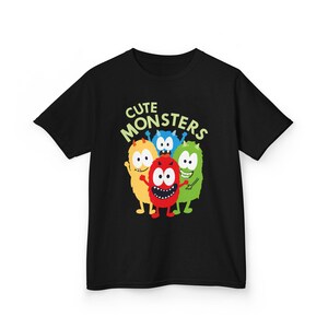 Cute Monsters Kids Tee, Fun Kids T-Shirt, Playful Monster Shirt, Birthday Gift for Kids, Cool Casual Wear