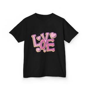 Kids Love Tee - Fun Gift for Birthdays, Valentine&#39;s Day, Cute Casual Wear, Toddler Apparel, Youth T-Shirt with Love Design