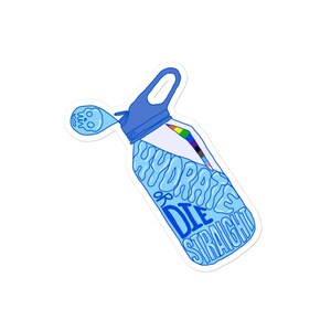 Hydrate or die straight vinyl sticker