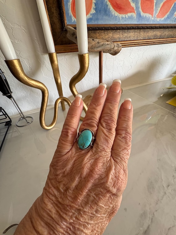 Sterling Turquoise Ring - image 1