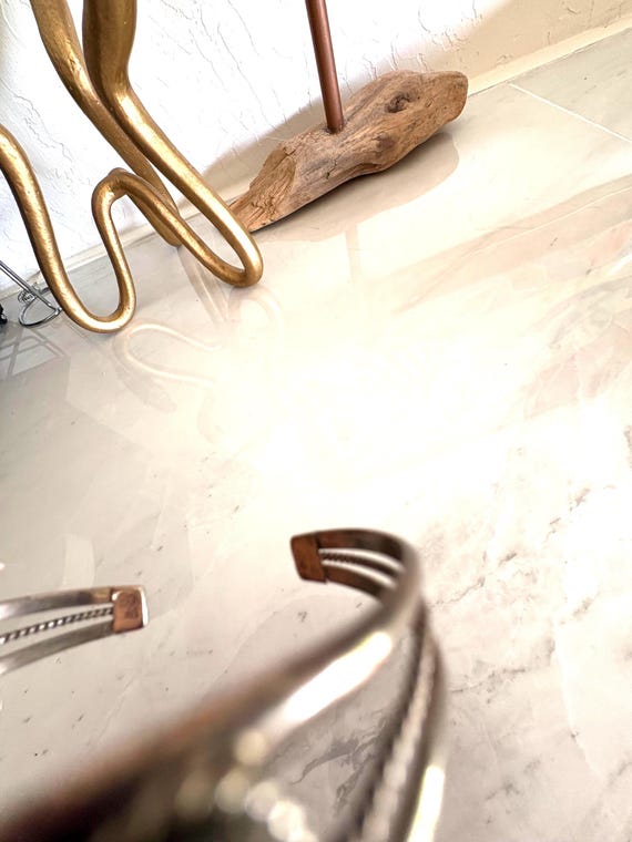 Sterling and Multi Gemstone Cuff - image 6