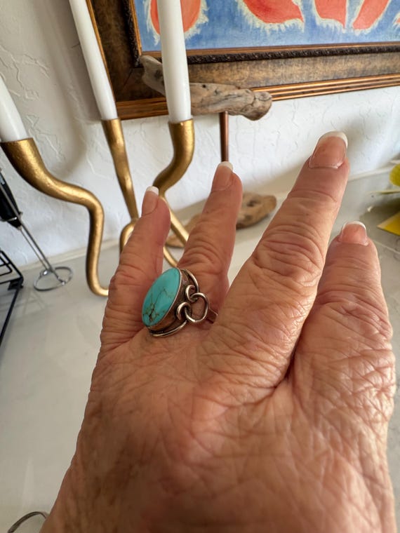 Sterling Turquoise Ring - image 3