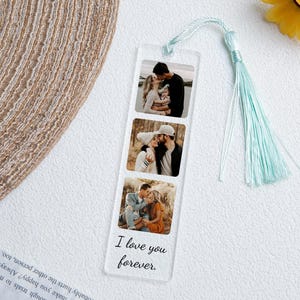 Custom Acrylic Bookmark from Your Photo Colorful Tasse Book Accessories Gift,Picture Bookmark, Bookmark for Him,Bookmark For Women