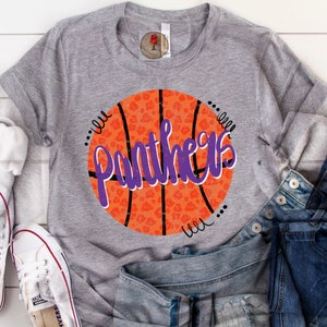 Basketball png, basketball mascot, Basketball school spirit png, basketball season png shirt design
