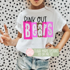 Pink School Mascot, Pink game day png, pink mascot shirt design, 300 dpi for dtf and sublimation