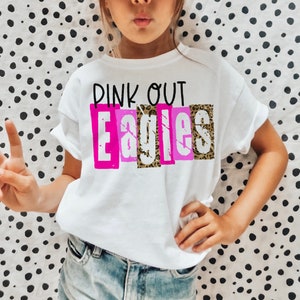 Pink School Mascot, Pink game day png, pink mascot shirt design, 300 dpi for dtf and sublimation