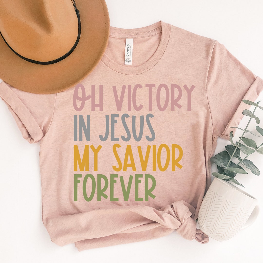 Victory in Jesus Sublimation Digital Design Christian - Etsy