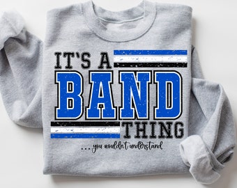 Band mom printable file for shirts, band mom png, band design for shirts, blue band  mom 300 dpi for dtf and sublimation marching band png