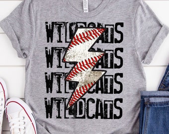 Wildcats High School Mascot, Wildcats Mascot 300 dpi, School Mascot digital design shirt design