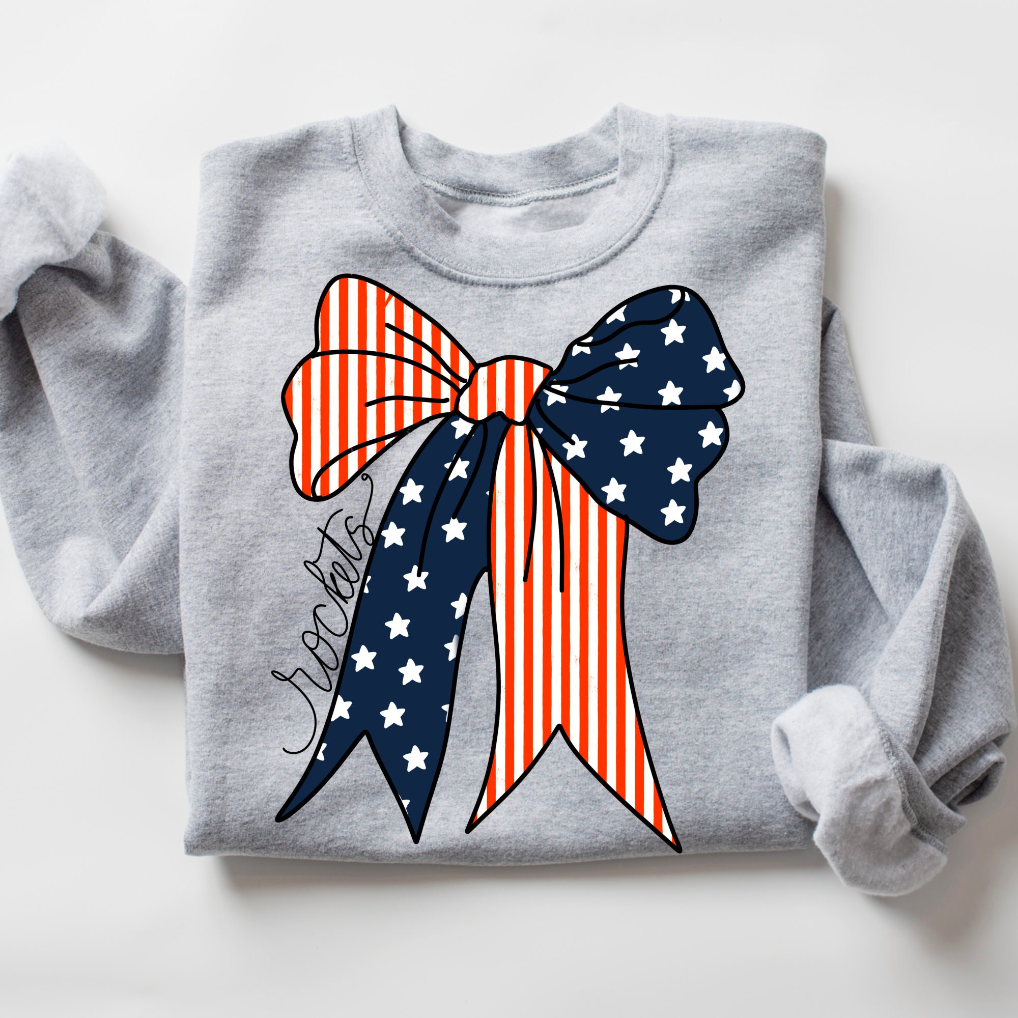 Preppy Rockets Orange & Navy Bow Rockets Coquette Aesthetic Preppy Png, High School ...