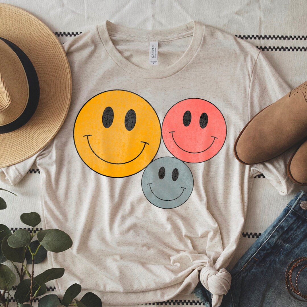 Retro Smiley Face Png Smiley Face Png File for Sublimation - Etsy