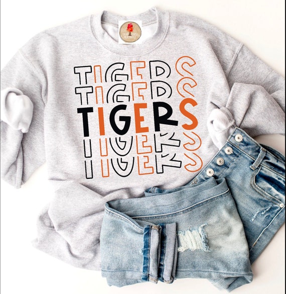 Retro TIGERS Mascot Digital Design Digital Download/ Tigers - Etsy