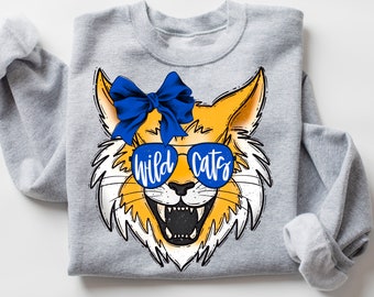 Wildcats High School Mascot, Wildcat varsity Mascot 300 dpi, Lion png School Mascot digital design shirt design