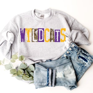 Wildcats High School Mascot, Wildcats Mascot 300 dpi, School Mascot digital design shirt design
