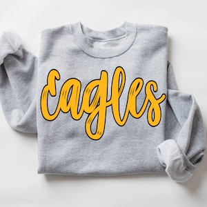 Gold Eagles High School Mascot, Eagles Mascot 300 dpi PNG Eagles School Mascot digital design shirt design