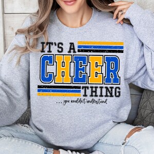 Blue & Gold Cheer Png, It’s a Cheer Thing Mascot, Varsity Cheer School ...