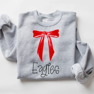 Eagles Coquette aesthetic school mascot png, high school mascot, high school spirit png, front and back, sleeve design, png shirt design